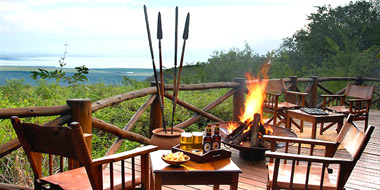 Kirurumu Manyara Lodge, Veranda