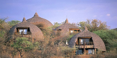 Serena Safari Lodge, Außenansicht