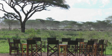 Ndutu Safari Lodge, Lagerfeuer-Platz