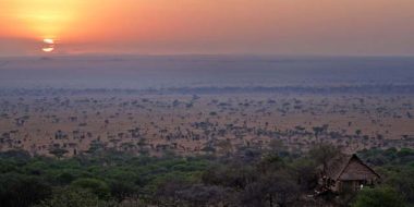 Serengeti Pioneer Camp, Ausblick von der Lounge